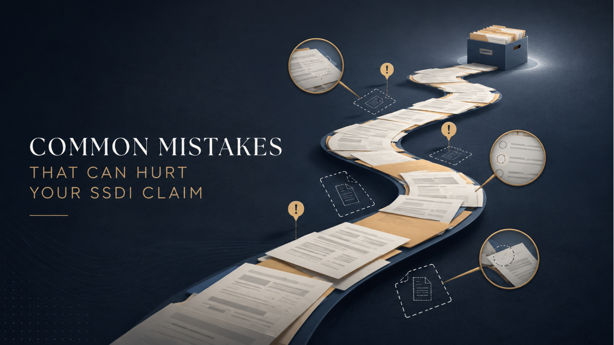 Common Mistakes That Can Hurt Your SSDI Claim